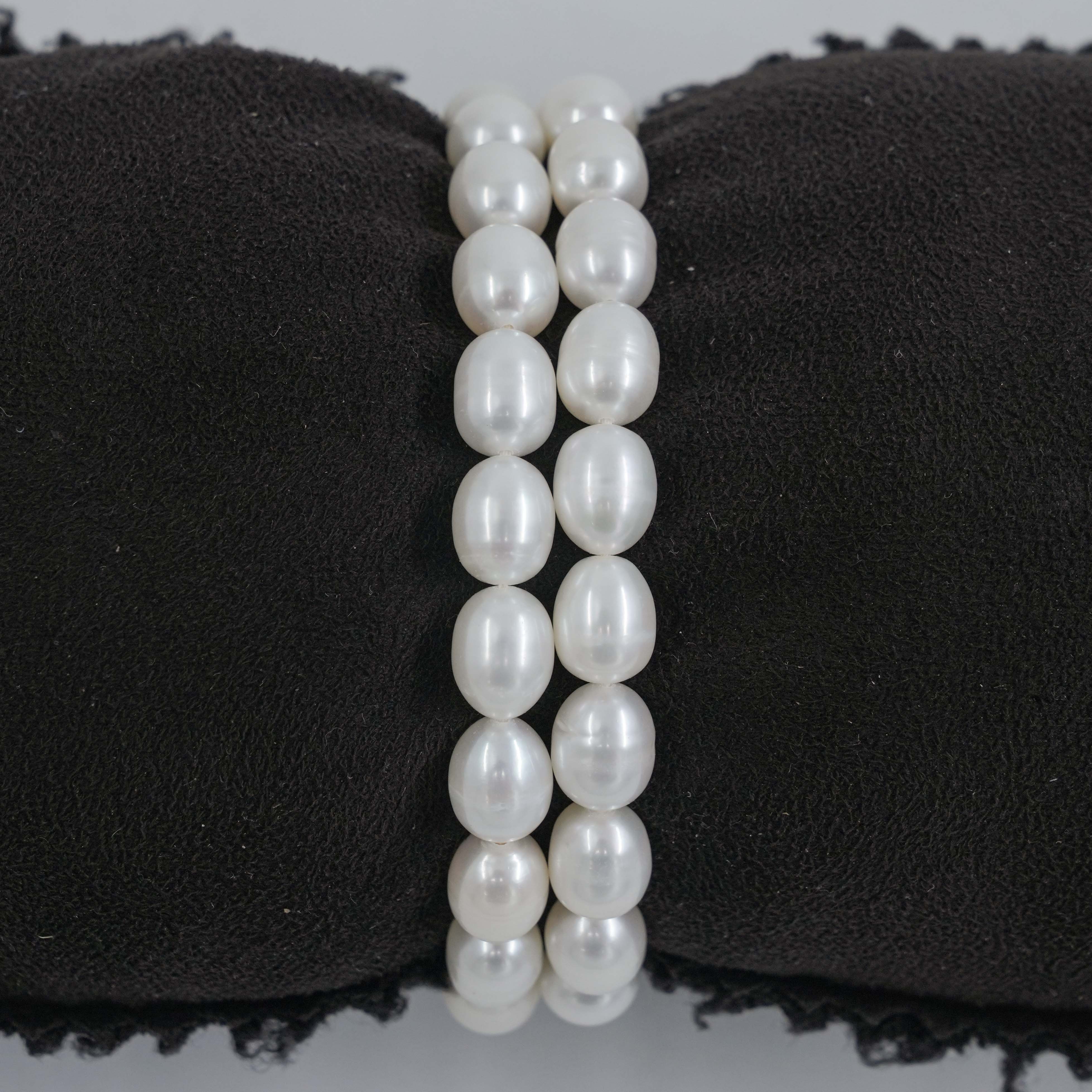 The Pearl Atelier by Kabra Pearls - Rice Pearls Double Line Pearl Bracelet